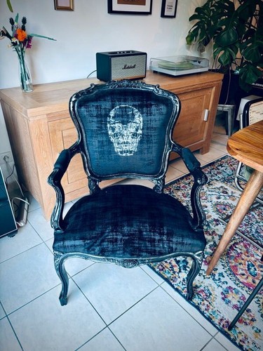 Fauteuil louis relooké - fauteuil, xv
