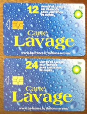 2 BP CAR WASH CARDS CARS UT PAYMENT NOT PREPAID TELECARD PREPAID