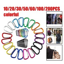 10/200 PCS Aluminum Carabiner