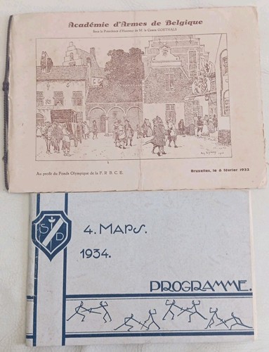 Escrime ancienne 1932-1934