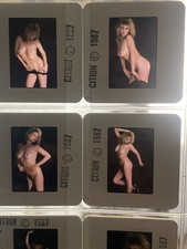 21 VTG 1980's CITRIN Color Photo 35mm Slides Nude Punk Blonde Glamour Model