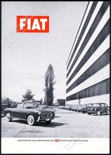 1955 Fiat 1100 TV Spider car photo unusual German vintage print ad