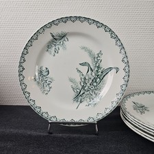 Assiettes Plates Décor Muguet Saint Amand L’amandinoise Terre De Fer