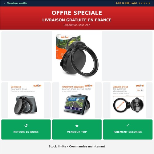 Support gps ventouse - gps,
