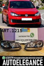 Phare Avant Adapté Pour VW GOLF 6 GTI GTD 2008-2013 DRL LED Look Tuning Noir