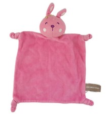 Doudou plat Lapin rose 4