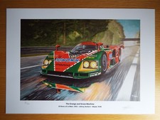 Limited Edition Mazda 787B 24 hours of Lemans Artwork Print A3