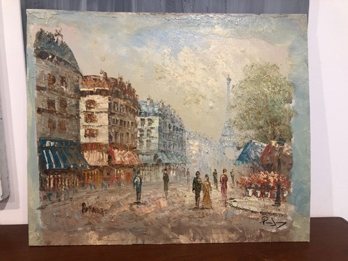 Peinture toile marouflée sur - peinture,,
