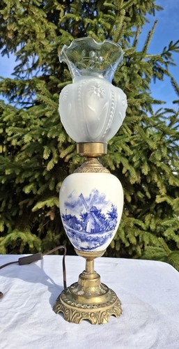 Magnifique grande lampe delft - magnifique,