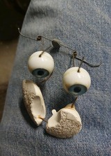 Antique Glass And Ceramic Doll Eyes Or Sculpture