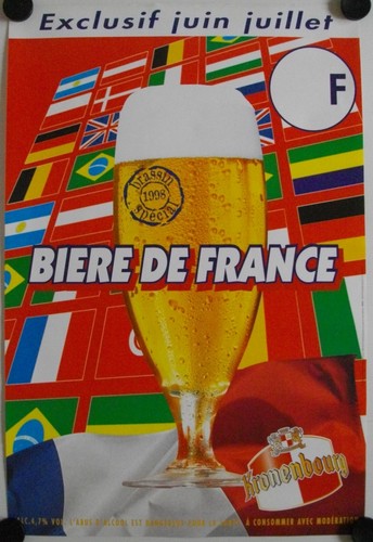 Affiche bière france 1998 - biÈre,