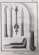 Gynécologie en 1779 Chirurgie Obstétrique Gravure Médecine Encyclopédie Diderot
