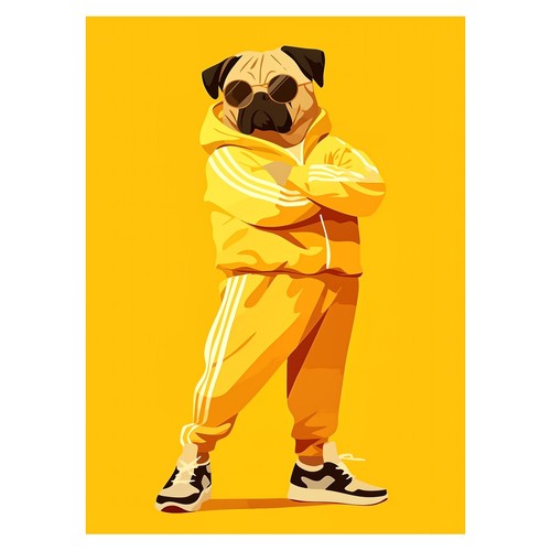 Chien carlin survêtement - en,