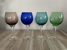 Lot de 4 verres colorés à