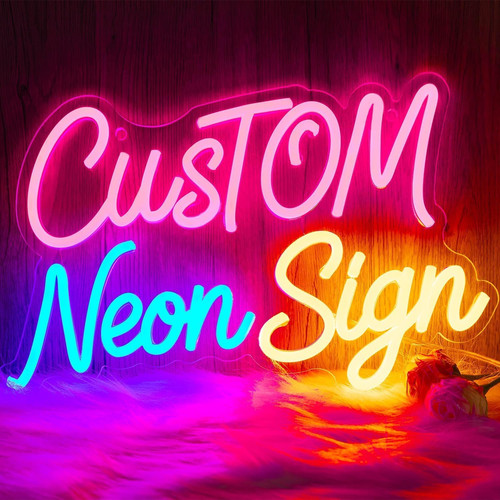 Neon personnalisable enseigne - neon, personnalisable,