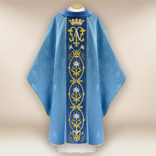 Chasuble brodée marie - «,