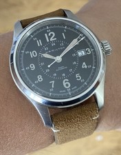 MONTRE AUTOMATIC HOMME MARQUE HAMILTON MODELE KHAKI REF H705950 @ 40 MM @ WATCH