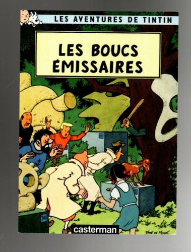 Tintin carte postale - tintin.,