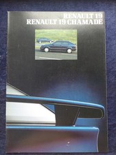 Renault 19 Chamade Brochure 12/1990