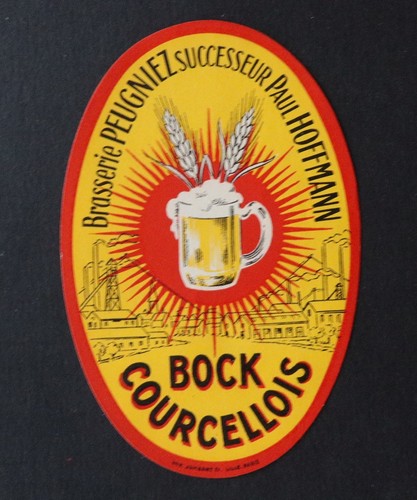 Old label bock - old, courcellois