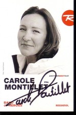 Ski Alpin * Carole MONTILLET * AUTOGRAPHE / DEDICACE * France