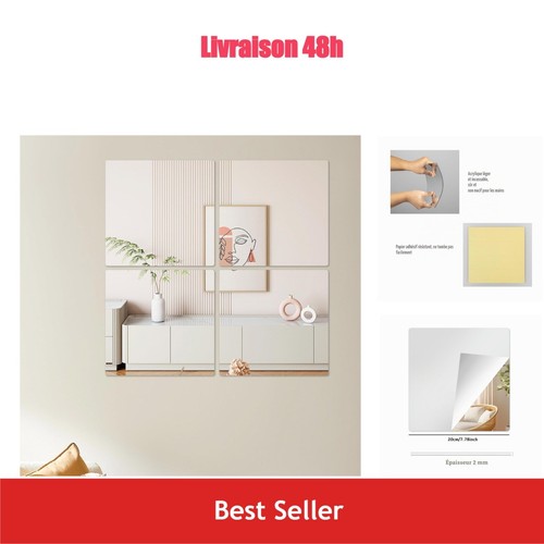 Hode miroir mural autocollant - miroir,