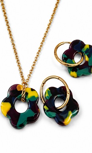 Parure fleur femme - , –