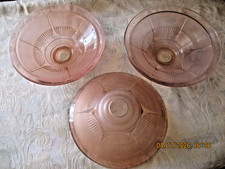 3 COUPELLES TULIPES DE LUSTRE