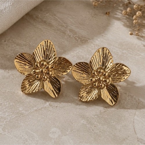 Boucles oreilles fleurs xxl - d'oreilles,