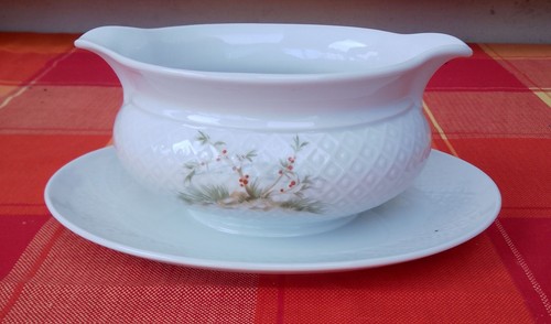 Saucière porcelaine blanche - porcelaine,