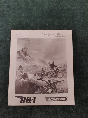 Moto bsa sunbeam tarif 1956 - ,
