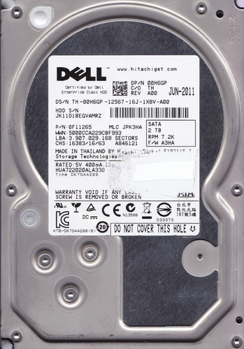 Dell hitachi hua722020ala330 - /hitachi,