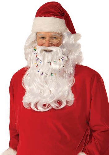 Barbe père noël lumineuse - barbe, de