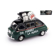 FIAT 600 MULTIPLA 50° ANNIVERSARIO POOH 1966-2016 1:43 Brumm Movie Nouveau modèl