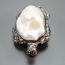 Bijoux animaux broche perle