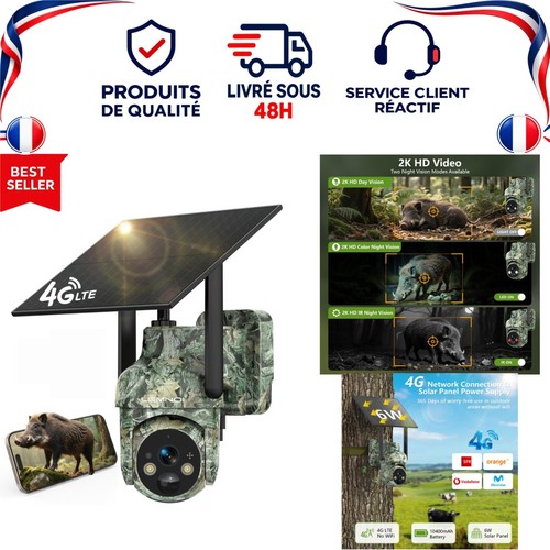 Caméra surveillance solaire - caméra,