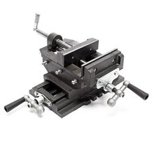 Étau de fraisage 2 Axes 150 mm Perceuse à tarauder Table croisé Établi machine