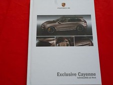 2011 Porsche Exclusive Cayenne Type 92A Hardback Brochure Brochure Depliant