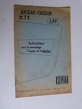 instruction remontage emploi entretien RATEAU FANEUR MT1  L09 SEVITA