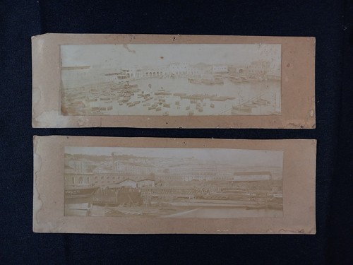 Deux photographies port alger - deux,