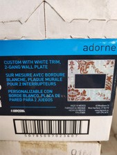 4 Pack Legrand Adorne Custom With White Trim 2-Gang Wall Plate New