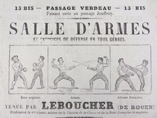 Feuillet Publicitaire 1850