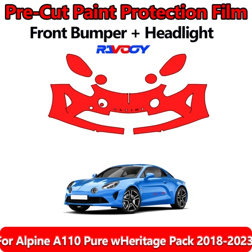 Precut front bumper ppf kit - front,