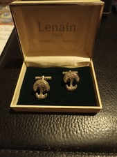 boutons de manchette argent