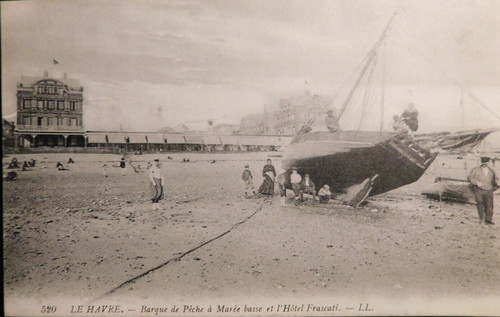 Cpa havre barque - cpa,