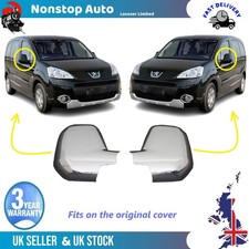 Peugeot Partner Tepee 08-12 pour Rétroviseur Capuchons Housses Chrome Gauche Et