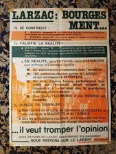 1978 LUTTE PEASANTNE / Larzac 56x77 / Confederation peasantne