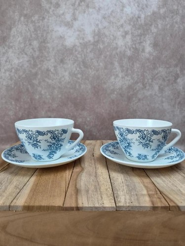 Lot tasses 2 sous - 2, sous-tasses