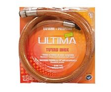 TUYAU INOX AVEC RACCORD A VISSER GAZ BUTANE PROPANE 1.5 METRE GARANTIE A VIE 