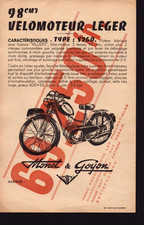 MACON (71) VELOMOTORS "MONET & GOYON Builder" Tract TYPE S2GD period 1950
